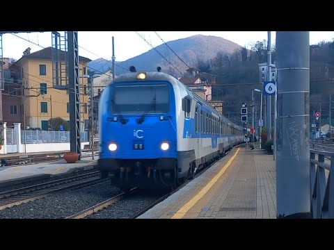 Intercity 510 Salerno - Torino Porta Nuova in transito a Ronco Scrivia in un FREDDO pomeriggio
