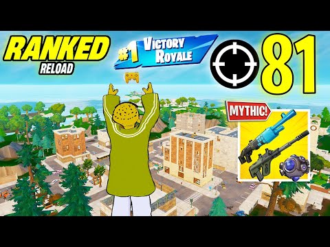 81 Elimination Solo Vs Squad "Ranked RELOAD” Gameplay Wins (NEW! Fortnite Chapter 7 PS4 Controller)