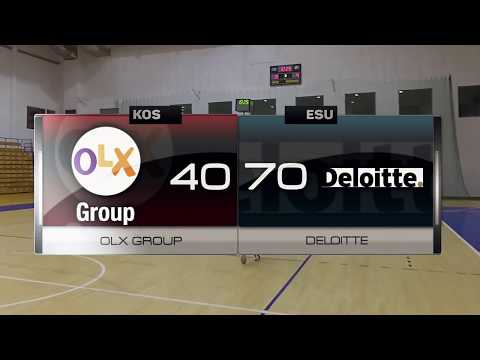 OLX Group vs Deloitte - IX kolejka - I Liga Poznań - Koszykarska Liga Biznesu