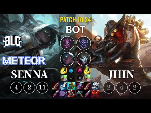 BLG Meteor Senna vs Jhin Bot - KR Patch 10.24