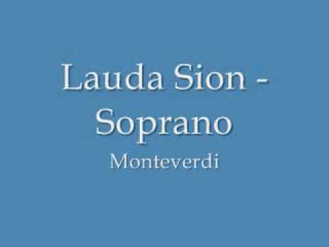Lauda Sion Monteverdi - Soprano