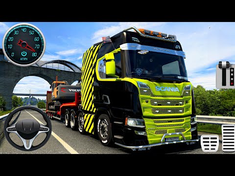 Heavy Construction Machine Transport Truck - US Cargo Truck Driver Simulator: Android Gameplay