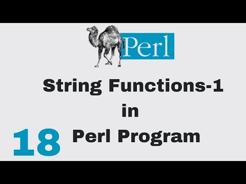 Perl Script Basic Tutorial 18 Functions String