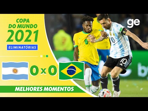 Gols e lances de Argentina x Brasil
