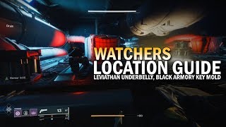 Leviathan Underbelly Watcher Location Guide (Black Armory Key Mold) [Destiny 2]