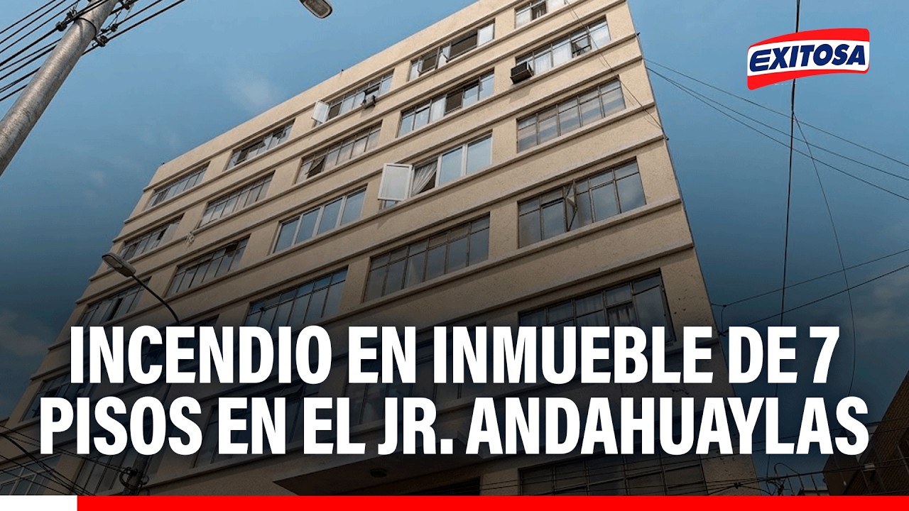 🔴🔵 Bomberos atienden incendio en presunto almacén clandestino en Centro de Lima