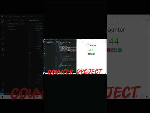 Counter project using html css javascript #coding #shortvideo #viralvideo #shorts #whatsappstatus