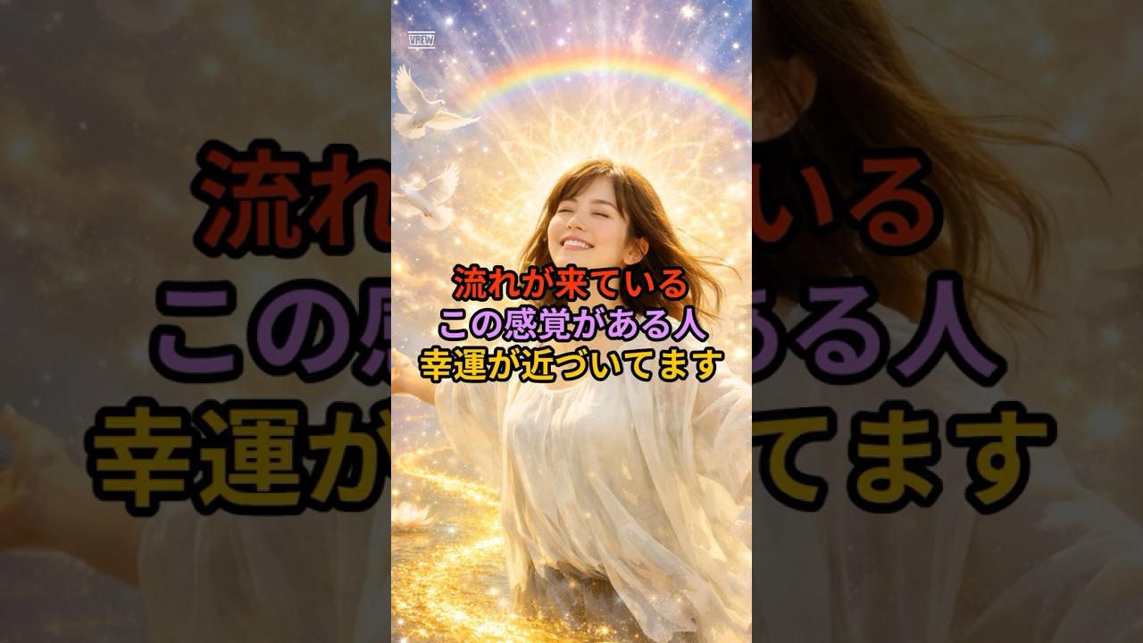 【流れが来ている】この感覚がある人、幸運が近づいています #スピリチュアル #shorts