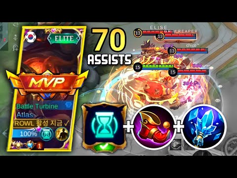 HOW TO BEAT YOUR HIGHEST ASSIST USING THIS ATLAS BUILD!! l 70 ASSISTS l MLBB
