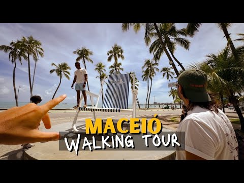 Primeiras impressões de Maceió, Alagoas 2024 | Nosso Walking tour - passeio virtual 【4K 60fps】