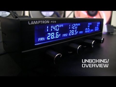 Lamptron FC2 Fan Controller 5,25″ – juodos spalvos video