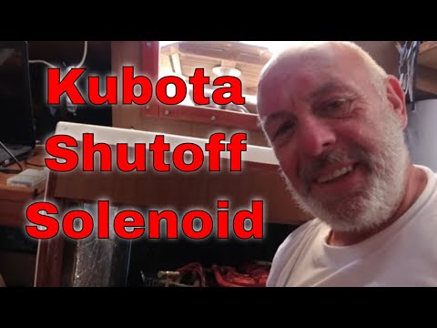 Kubota shutoff solenoid || remove and repair
