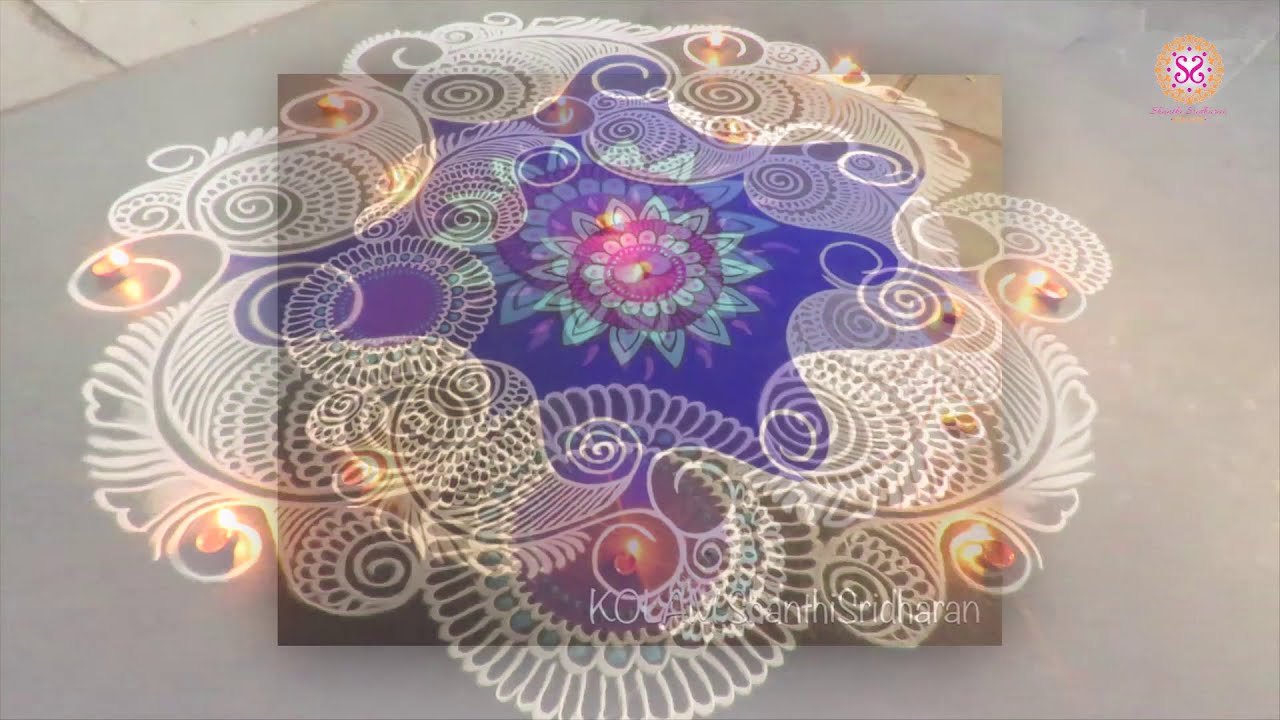 rangoli design mandala by shanthi sridharan