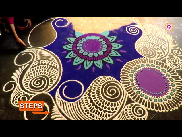 Rangoli design mandala by shanthi sridharan