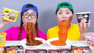 Spicy Food Fire Noodle Mukbang DONA