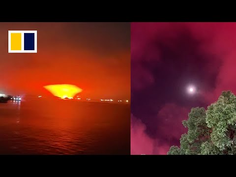 Sky turns blood-red in Chinese city