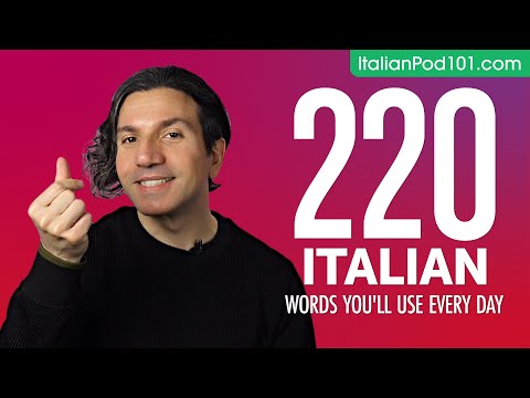 220 Italian Words You'll Use Every Day - Basic Vocabulary #62