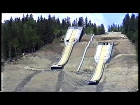 Lillehammer City, Norway. Footage from 1992, 2 years before Olympic Winter games