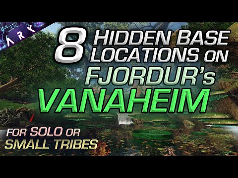 8 Hidden Base Locations on Fjordur's VANAHEIM Map | Official Settings | Solo/Small Tribes | ARK PvP