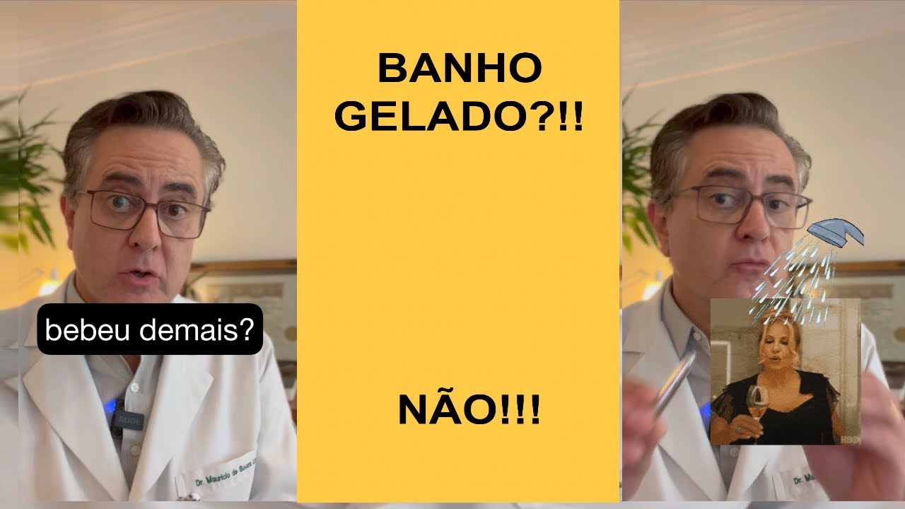 Bebeu DEMAIS? Banho GELADO??? #alcool #ressaca #hebiatra #hebiatria #shorts
