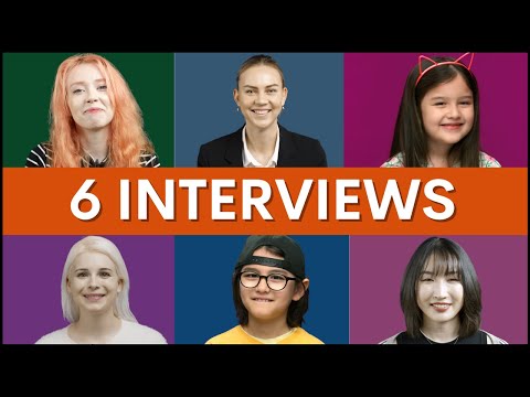 通過 6 個訪談學習英語語法現在時簡單式 (Learn English Grammar Present Simple Tense with 6 Interviews)