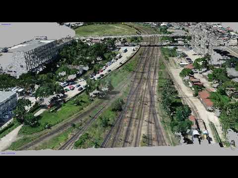 Photogrammetric Survey of railroad Ungheni-Iasi-Pascani-Roman (pointcloud)