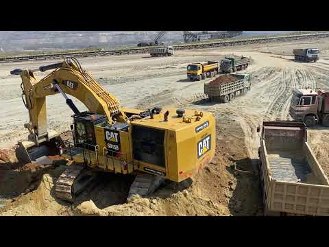Caterpillar 6015B Excavator Loading Trucks With Two Passes - Sotiriadis Mining Works