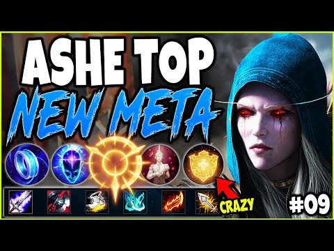 TOP LANE ASHE SEASON 10 LOL NEW META BUILD GUIDE #09 | Best Top Ashe s10 Gameplay League of Legends