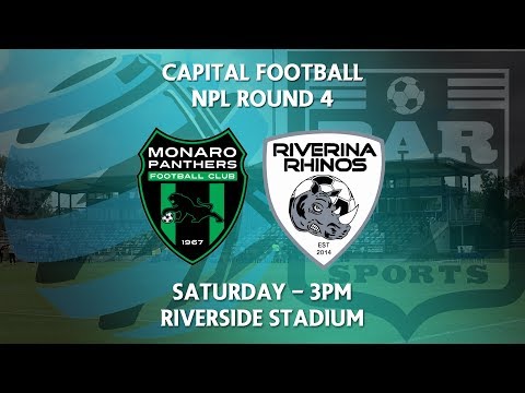 2018 Capital Football NPL Round 4 - Monaro Panthers v Riverina Rhinos