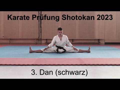 Karate Prüfung Shotokan DKV, 2023 3. Dan (schwarz) mögliche Kihon (Video Prüfungsvorbereitung 2019)