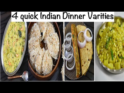 4 healthy dinner recipes | quick and easy Indian dinner recipes