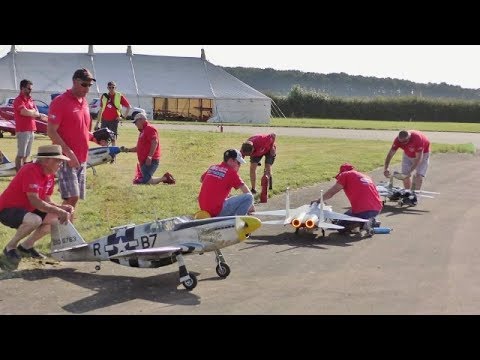 TJD DISPLAY TEAM 2 x MUSTANGS & 2 x F-15 EAGLES - BMFA NATIONALS - 2019
