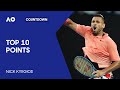 Nick Kyrgios' Top 10 Points | Australian Open