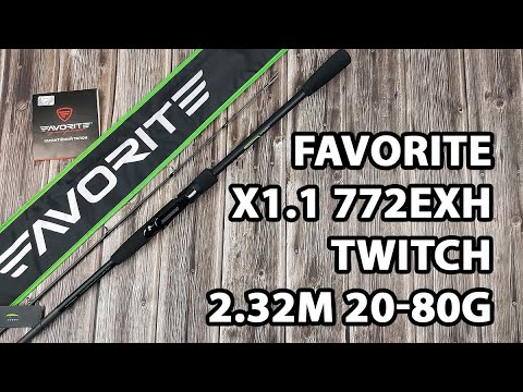 Спінінг Favorite X1.1 (2024) 772ExH Twitch 2.32m 20-80g Ex.Fast (General Heavy)