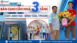 Xây dựng căn nhà 3 tầng tại Bình Chánh, TPHCM