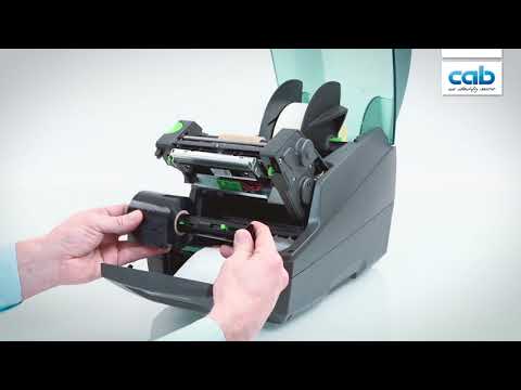 cab MACH 4S Tutorial: Loading ribbon / Transferfolie einlegen