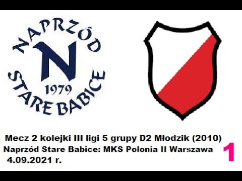 Naprzód Stare Babice : MKS Polonia II Warszawa 1 połowa 1/2