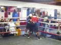 sparring at Maywood Boxing Gym 