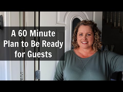 60 Minutes to Guests? Get the House Clean in an Hour! (Or at least cleanER!)
