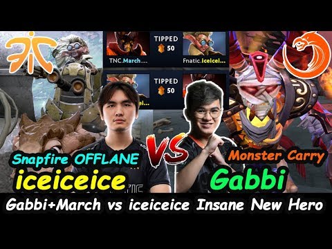 TNC Gabbi [Clinkz] vs Fnatic iceiceice [Snapfire] New Hero Dota 2 7.23 pro Gameplay