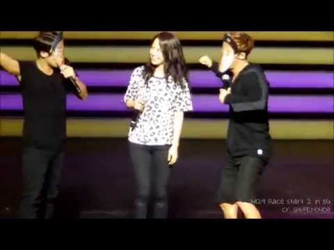 [HD] 141129 Jihyo singing 'Turned off the TV' with 2 Gary (HAHA & JK) cut