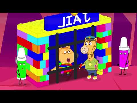 Fox Family Pretend Play Monster under my Bed. Adventures with baby Lucia - Cartoon for kids #1740