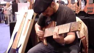 Jauqo III-X & Headless Prat Bass 8 string - NAMM 2013 - Prat Basses