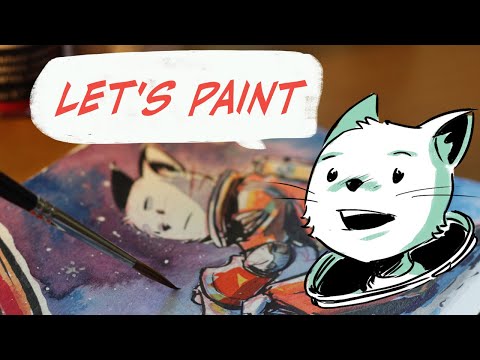 PAINT with ACRYLIC INK | Fill your art with colored inks