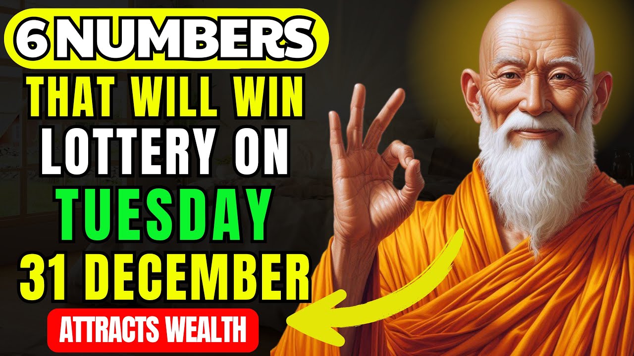 Lucky Numbers: 6 NUMBERS TO WIN JACKPOT LOTTERY on Wednesday 25TH DECEMBER 2024 | Buddhist Teachings