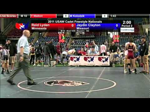 Cadet Freestyle 105 - Jaydin Clayton (MO) vs. Reid Lyden (MO)