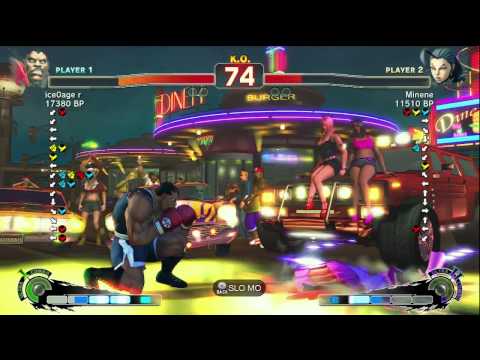 - R - [Balrog] vs Minene [Rose] SSF4 Japanese Online Ranked Matches - TRUE-HD