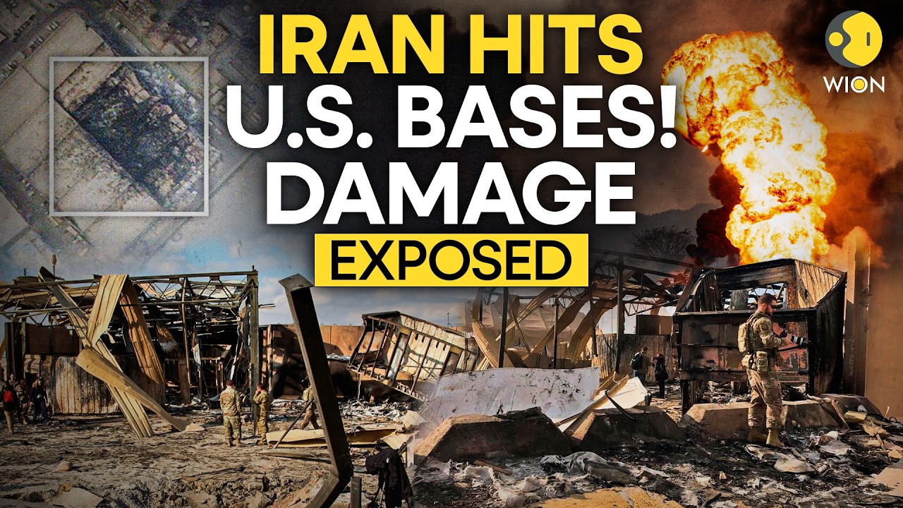 US-Iran War LIVE: US Bases Under Attack? Satellite Photos Expose Damage Across Gulf | WION