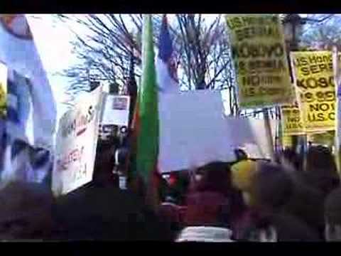 Serbian demonstrations in New York - John Bosnitch Speech