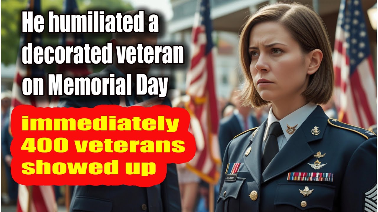 He humiliated a decorated veteran on Memorial Day — immediately 400 veterans showed up